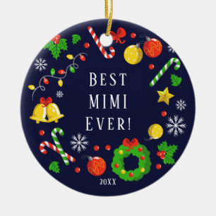 Bästa Mimi-julprydnaden Julgransprydnad Keramik