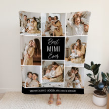 Bästa MIMI någonsin Anpassningsbar Fleece Blanket