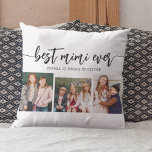 Bästa MiMi någonsin - Farmachelagring för barnbarn Kudde<br><div class="desc">Fira din MiMi med Best MiMi nånsin Grandchildren Photo Collage Dekorativ kudde. Den här personligen har ett vackert ordnat kollage av omhuldade foton, som fångar speciella ögonblick med sina barnbarn. Den är gjord av högkvalitativa material och tillför en snyggt och känslosam beröring till vilket utrymme som helst, perfekt för att...</div>