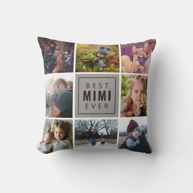 Bästa Mimi någonsin Foto Kudde (Framsida)