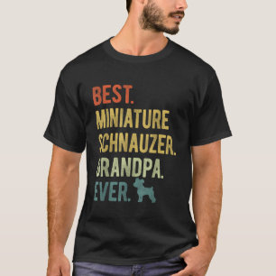 Bästa minister Schnauzer Grandpa All Hund älskare  T Shirt