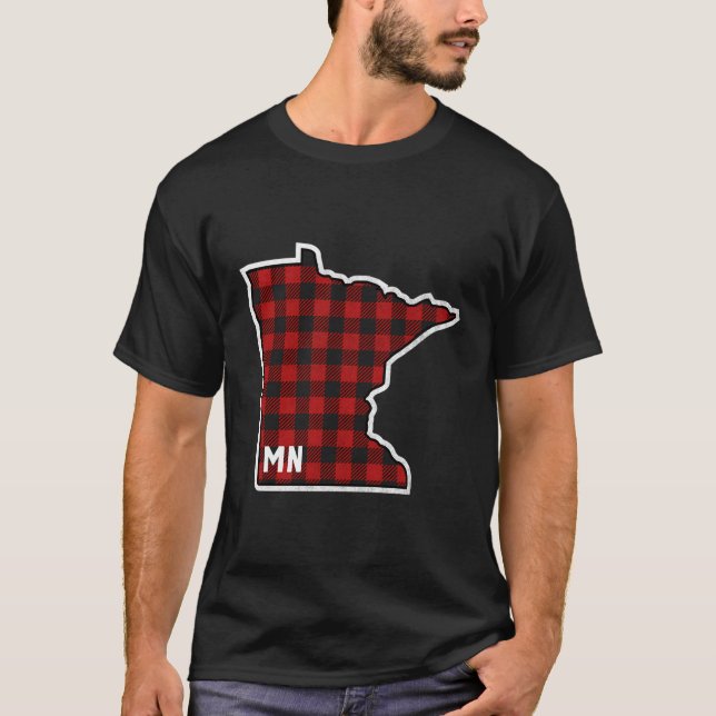 Bästa Minnesota Buffalo Play Mn State-kontur T Shirt (Framsida)