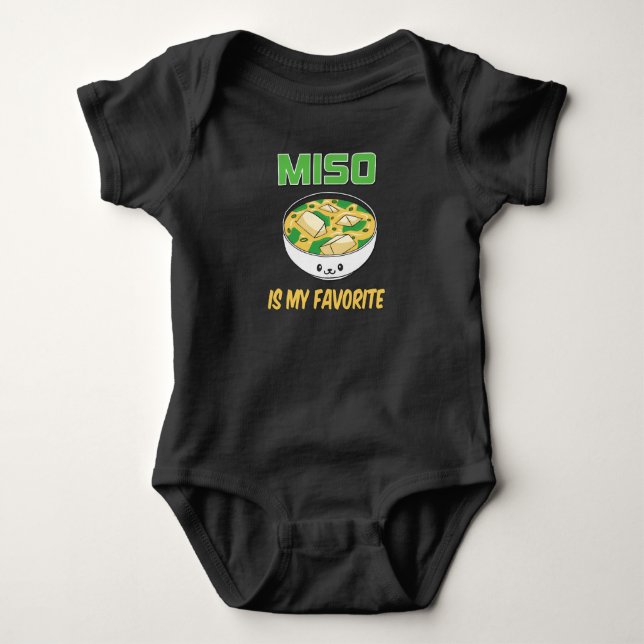 Bästa Miso Soppa Älskare Present | Miso är Min Fav T Shirt (Framsida)