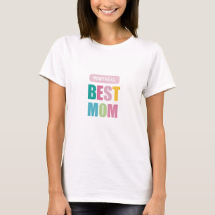 bästa moder stads typografi modern T-Shirt