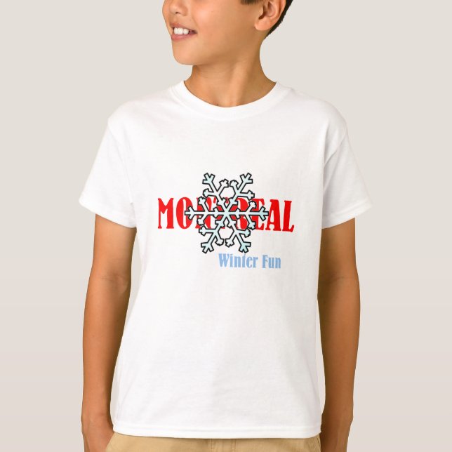 BÄSTA Montreal vinterroligt T Shirt (Framsida)