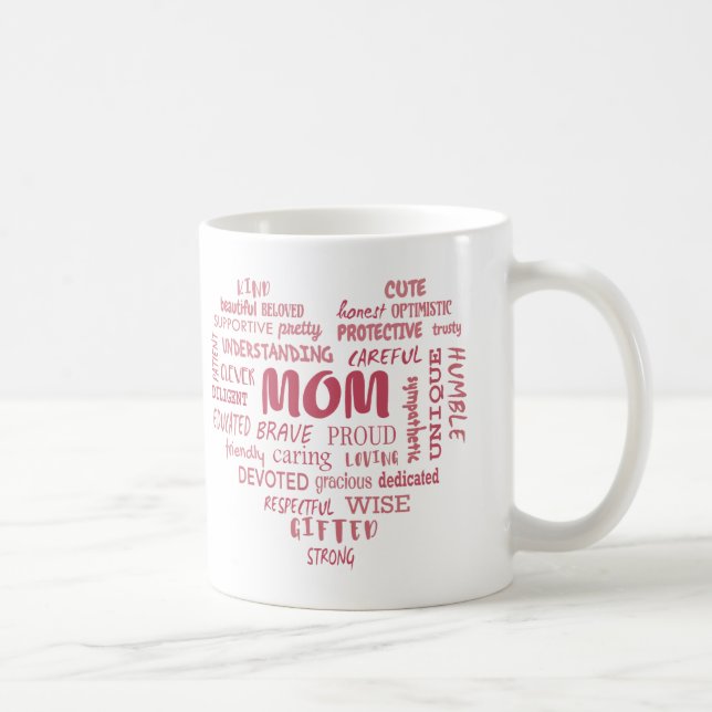Bästa Mor-kvalitet och mamma-egenskaper Invi Kaffemugg (Höger)
