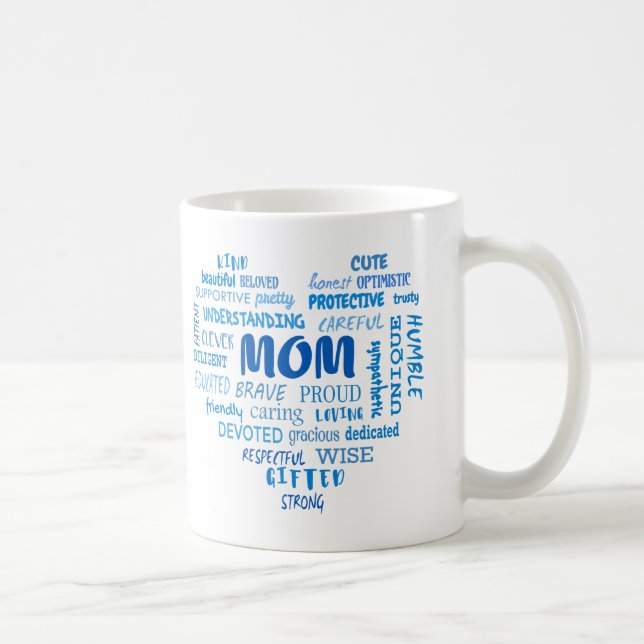 Bästa Mor-kvalitet och mamma-egenskaper Invi Kaffemugg (Höger)