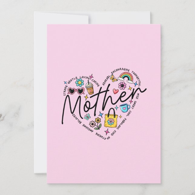 Bästa Mor någonsin Inbjudningar (Framsida)