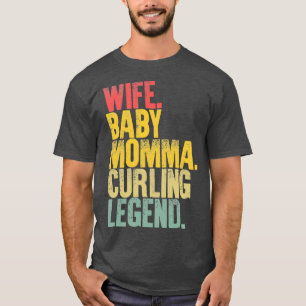 Bästa Mor Women Funny Gift-fru Baby Momma Curli T Shirt