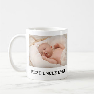 Bästa morbror någonsin-familjfoto kaffemugg