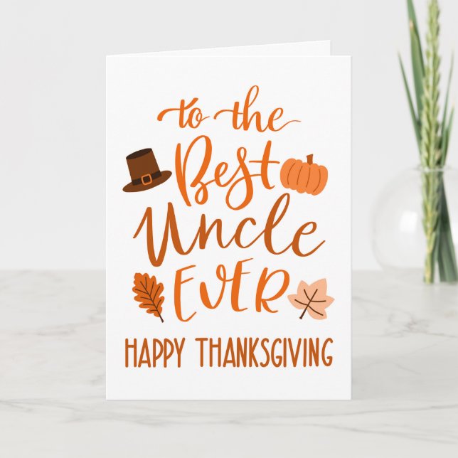 Bästa morbror någonsin-Thanksgivingen i Orange Kort (Framsida)
