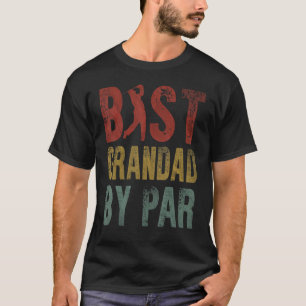 Bästa morfar efter pars Fars dag Grandpa Golf Golf T Shirt