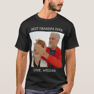 Bästa morfar-fototext någonsin i Anpassningsbarna T Shirt