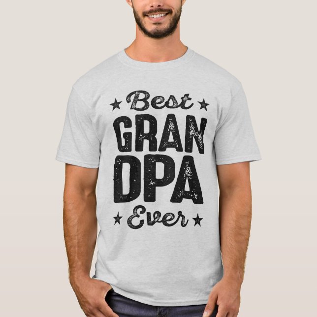 Bästa morfar-gåvor t shirt (Framsida)