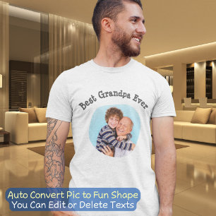 Bästa morfar Har någonsin laddat upp ditt kvadrati T Shirt