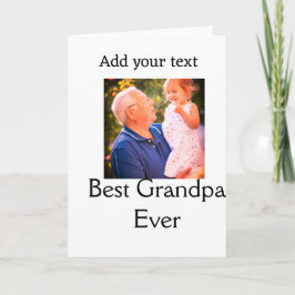 Bästa morfar, morfar, fotot av namn ger tex kort
