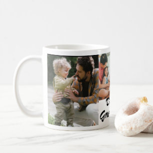 Bästa morfar någonsin, 4 bilder vita kaffemugg