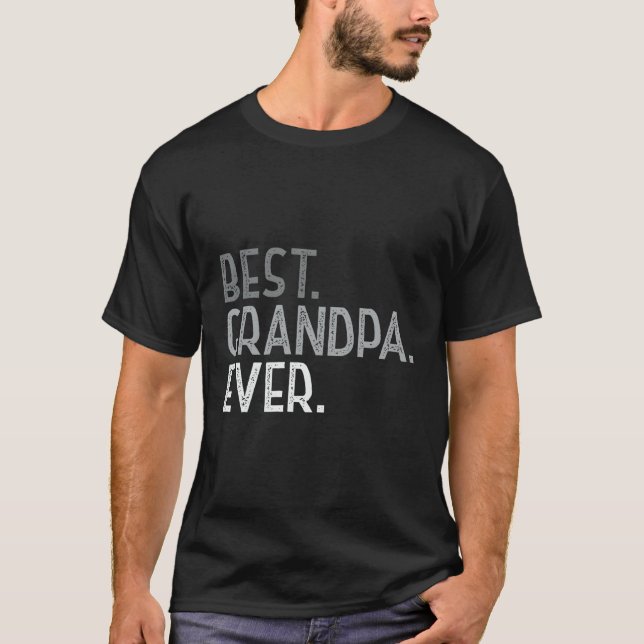 Bästa morfar någonsin från morbarn morfar t shirt (Framsida)