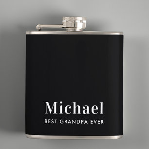 Bästa morfar någonsin Monogram Black Fickplunta