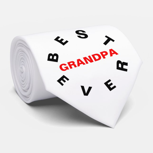 Bästa morfar någonsin slips (Rullad)