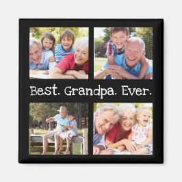 Bästa morfar nånsin 4 Photo Collage Roligt Keepsak Magnet