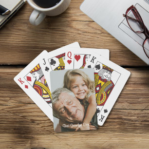 Bästa morfar-Personlig - fotospelkort Casinokort