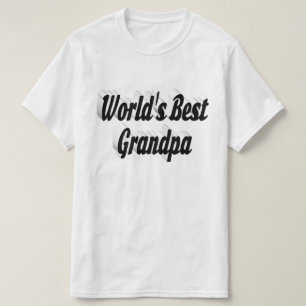 Bästa morfar-svarta text t shirt