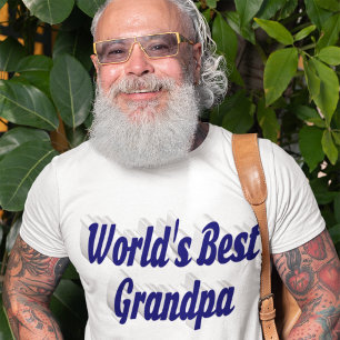 Bästa mörk blått morfar-text t shirt