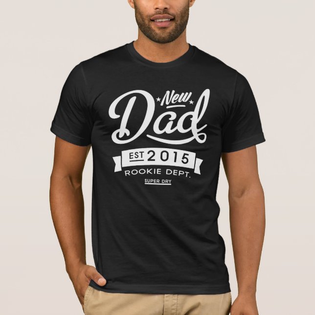 Bästa Mörken, ny pappa 2015 T-shirt (Framsida)