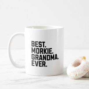 Bästa morkie Grandma Rolig hund ägare Kaffemugg