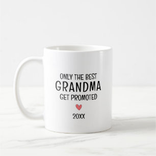 Bästa mormor befordrad – Personligt år Kaffemugg
