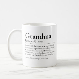 Bästa mormor Definition Modern mormor Kaffemugg