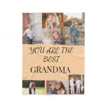 Bästa mormor familjefotocollage