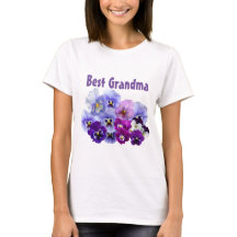 Bästa mormor farmor T-shirt presentidé