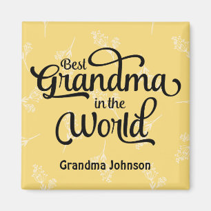 Bästa mormor i World Magnet