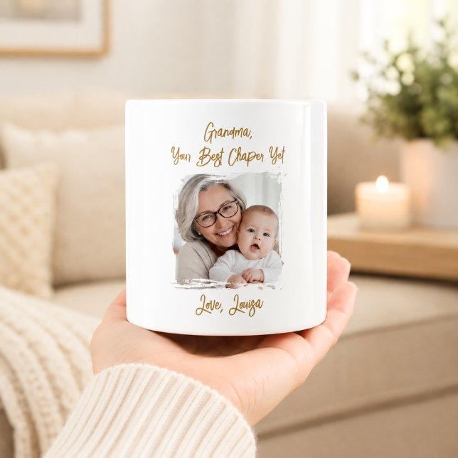 Bästa mormor kapitel foto barnbarn kaffemugg (Skapare uppladdad)