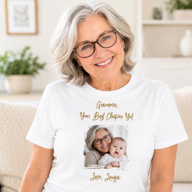 Bästa mormor kapitel foto barnbarn t shirt (Skapare uppladdad)