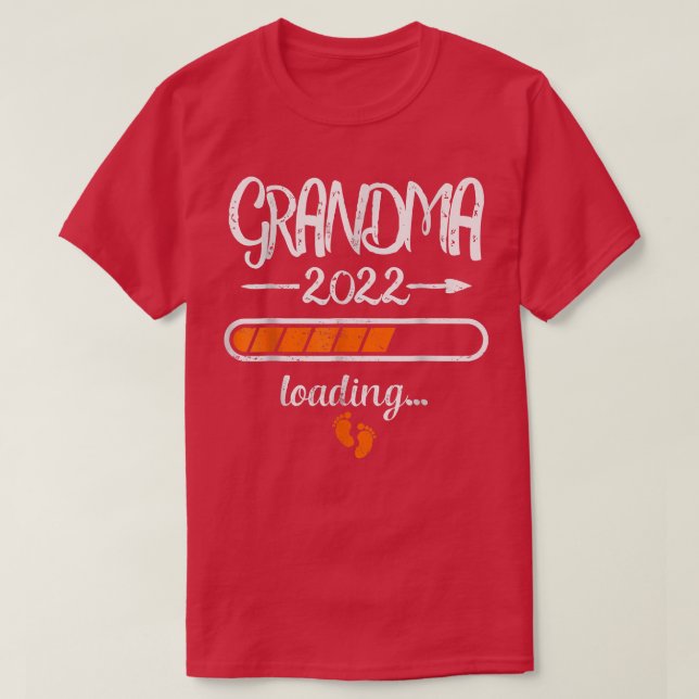 Bästa mormor Loading 2022 Snart som Granny Mor T Shirt (Design framsida)