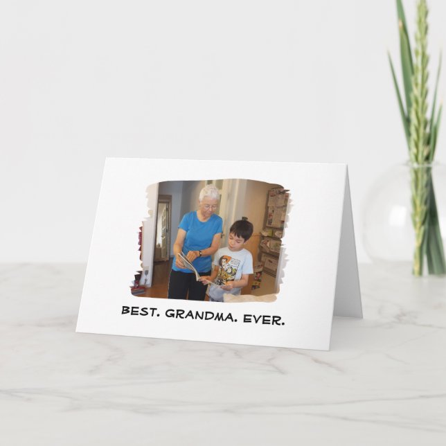 Bästa Mormor/Mormamma någonsin Mormamma Förälder A Kort (Framsida)