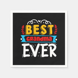 Bästa mormor Mors dag middag party Pappersservett