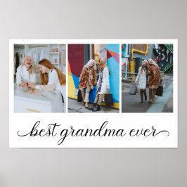 Bästa mormor någonsin 3 Fotosammanställning Poster