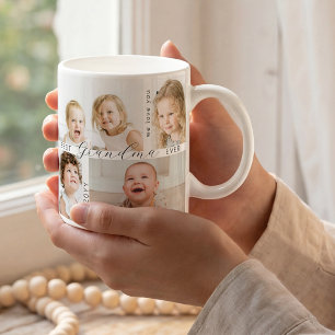 Bästa mormor någonsin 4 Foto Barnbarn Kaffemugg