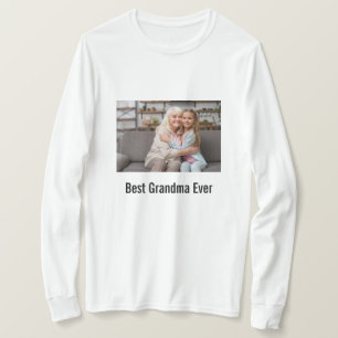 Bästa mormor någonsin, Anpassningsbar foto T Shirt