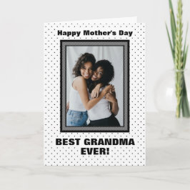 Bästa mormor någonsin Anpassningsbarna Photo Mor's Kort