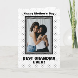 Bästa mormor någonsin Anpassningsbarna Photo Mor's Kort