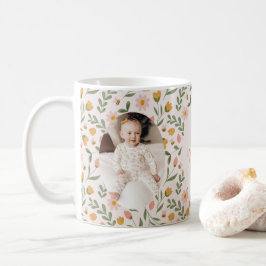 Bästa mormor någonsin Blommigten Photo Mugg Vår Gi