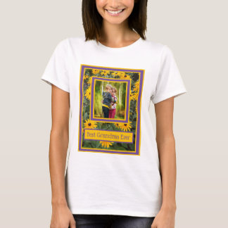 Bästa mormor någonsin - Bright Gula blommor Photo T Shirt