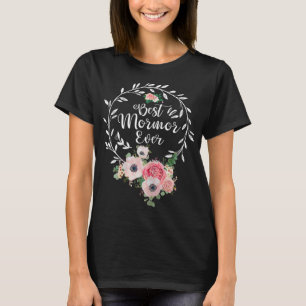 Bästa mormor någonsin Dekoration Blommigt Grandma T Shirt