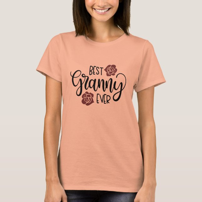 Bästa mormor någonsin design t shirt (Framsida)