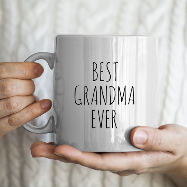 "Bästa mormor någonsin" enkelt Modern bondhus Jumbo Mugg (Skapare uppladdad)